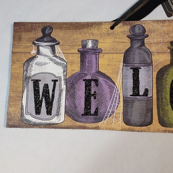 Halloween "Poison Bottle" Welcome Sign - Picture 2 of 4